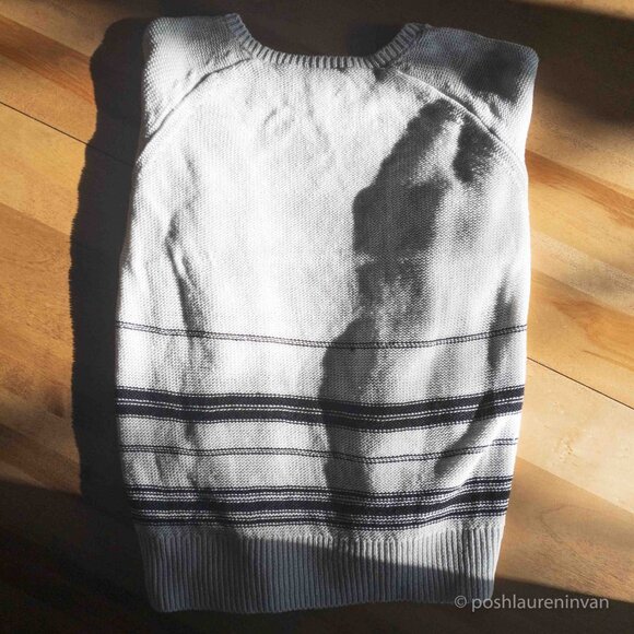 The White Company 100% Linen Striped Sweater – US Size 6 - Picture 8 of 11